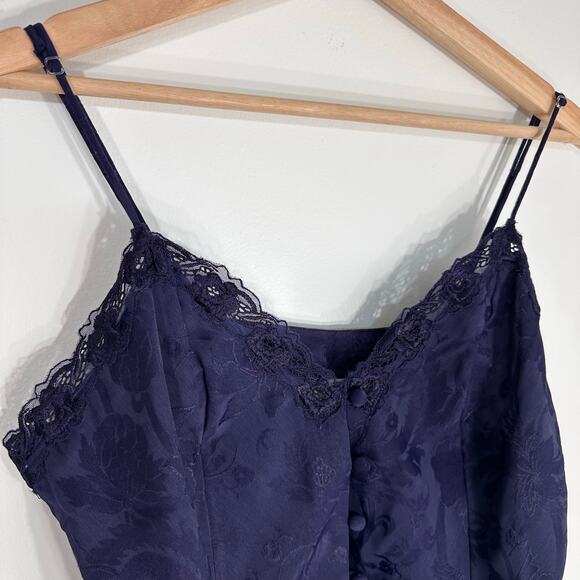 NWT Vintage Victoria's Secret Gold Label Button Cami‎ | Purple Blue | SZ Large - Picture 5 of 10